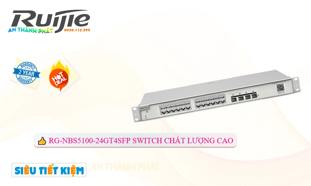 Hãng Ruijie Bộ Quản Lý Mạng RG-NBS5100-24GT4SFP Hãng Ruijie Bộ Quản Lý Mạng RG-NBS5100-24GT4SFP