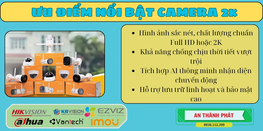 những ưu điểm camera an ninh 2k hình ảnh đẹp chất lượng cao