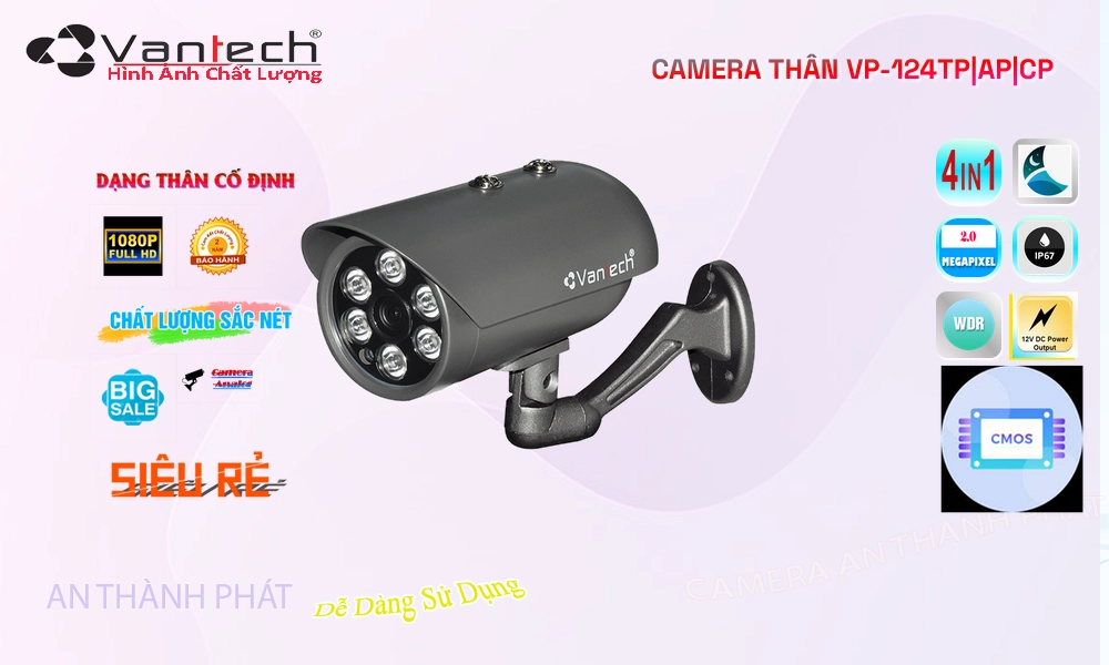 VP-124TP|AP|CP Camera An Ninh Giá rẻ