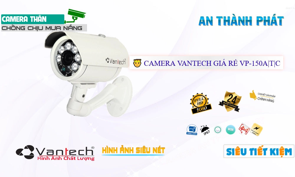 Camera An Ninh VanTech VP-150A|T|C Chức Năng Cao Cấp Camera An Ninh VanTech VP-150A|T|C Chức Năng Cao Cấp