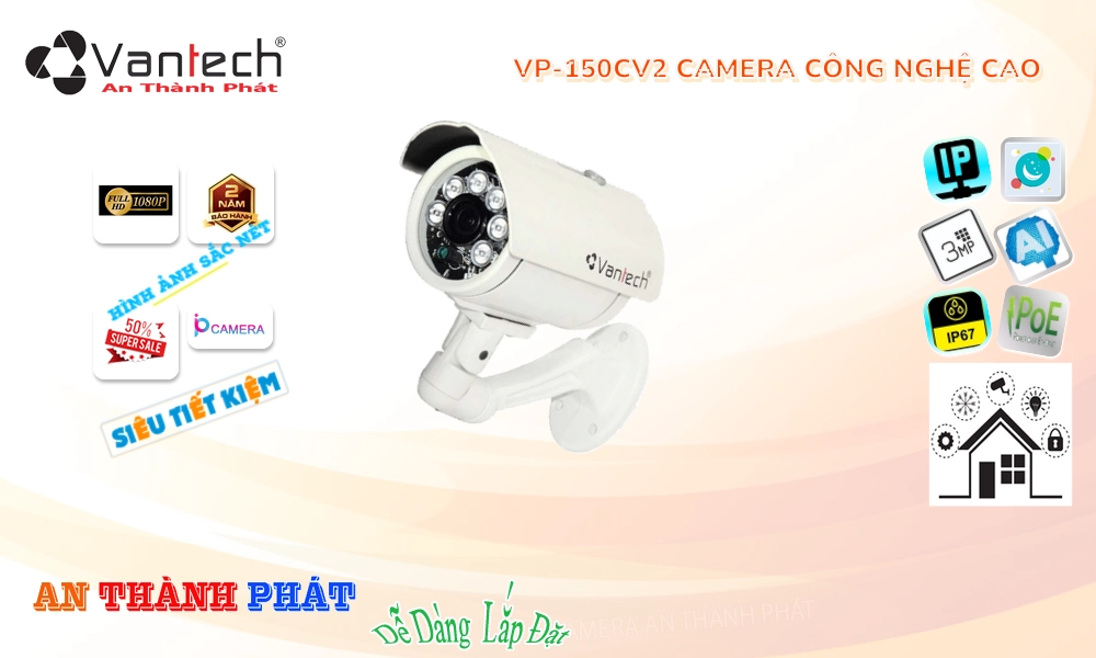 Camera IP POE VanTech VP-150CV2 Mẫu Đẹp Camera IP POE VanTech VP-150CV2 Mẫu Đẹp
