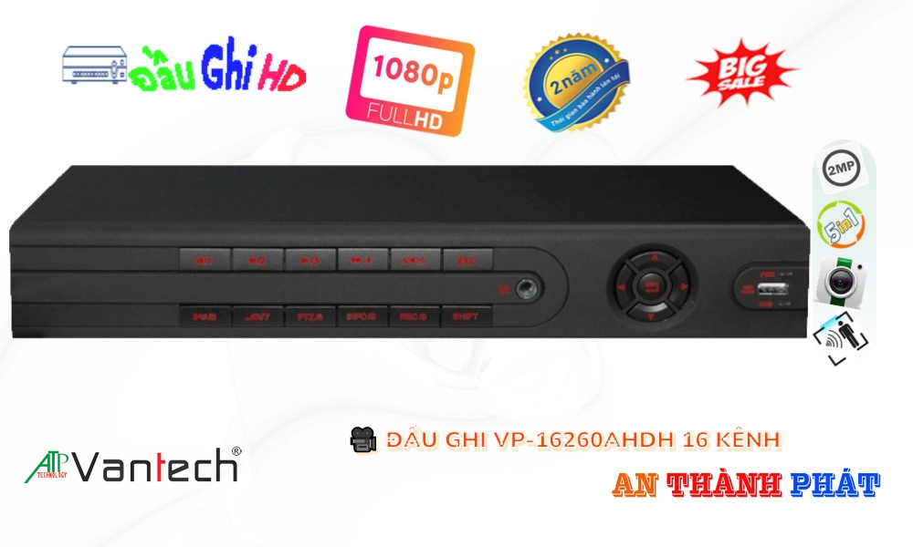 ✨ VP-16260AHDH Đầu Thu VanTech ✨ VP-16260AHDH Đầu Thu VanTech