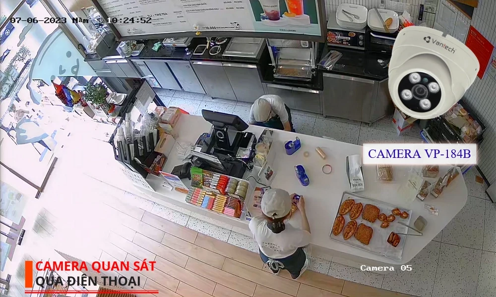 Camera Cấp Nguồ Qua Dây Mạng VP-184B VanTech