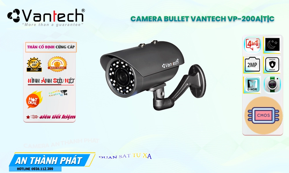VP-200A|T|C Camera An Ninh Chức Năng Cao Cấp VP-200A|T|C Camera An Ninh Chức Năng Cao Cấp