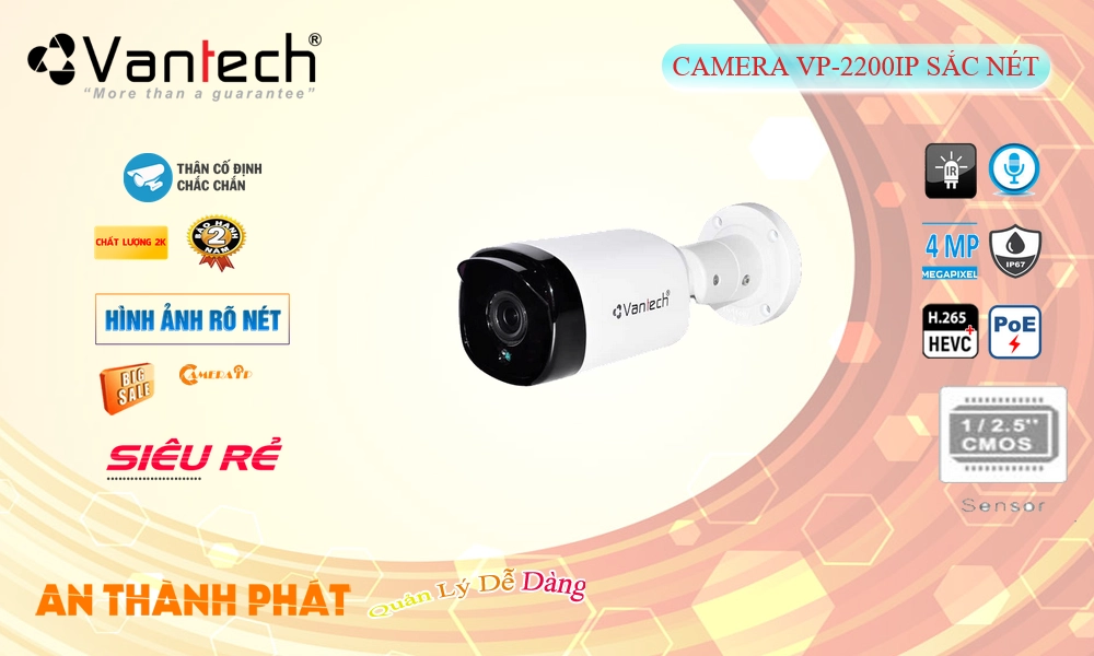 VP-2200IP Công Nghệ POE VanTech Chất Lượng