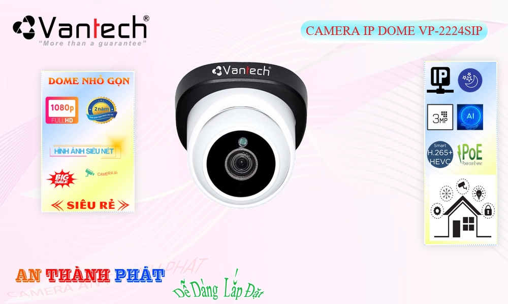 VP-2224SIP IP POE Camera Giá Rẻ VanTech VP-2224SIP IP POE Camera Giá Rẻ VanTech
