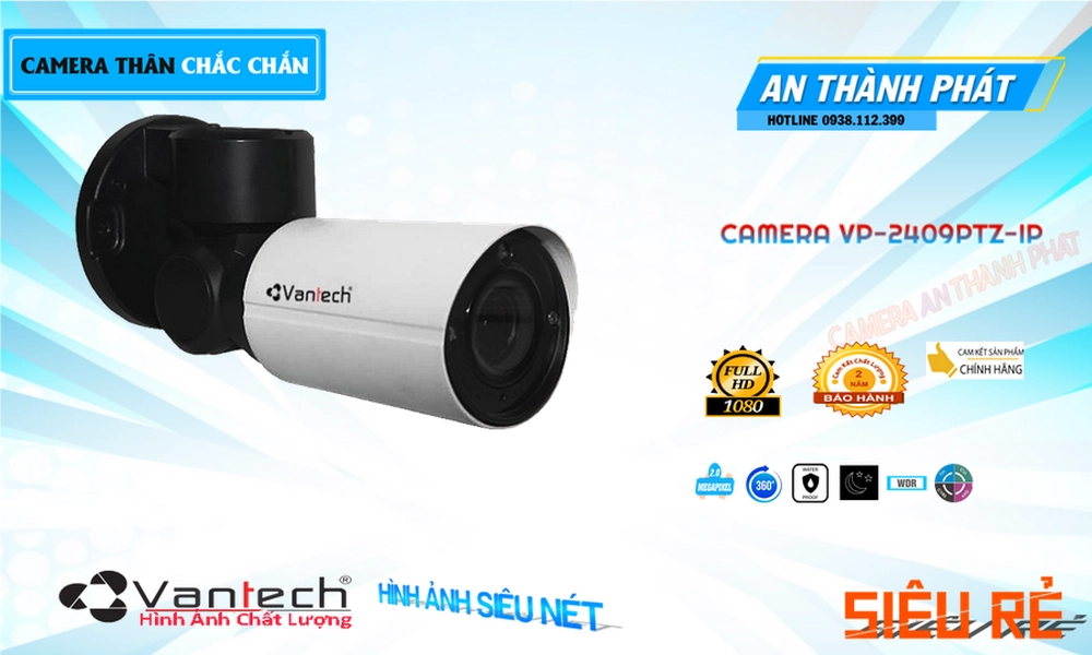 VP-2409PTZ-IP VanTech Thiết kế Đẹp