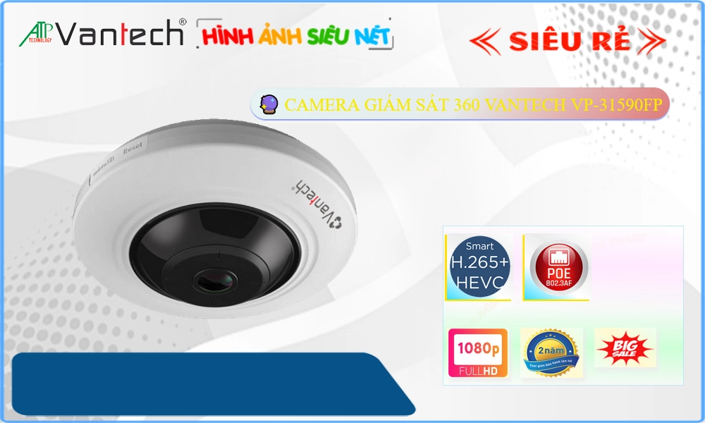 VP-31590FP Camera Cấp Nguồ Qua Dây Mạng VanTech VP-31590FP Camera Cấp Nguồ Qua Dây Mạng VanTech