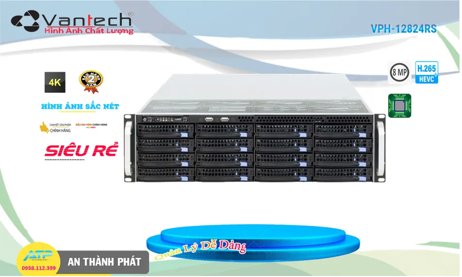 ✅ Đầu Ghi VPH-12824RS Giá rẻ