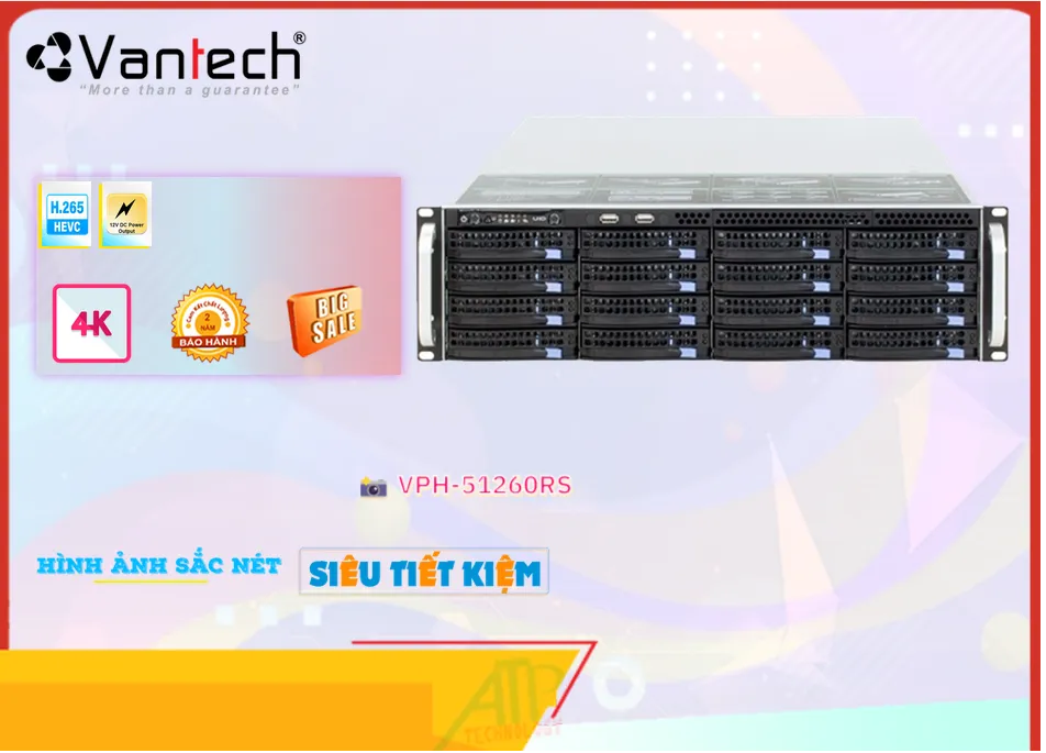 Đầu Ghi Hình VanTech VPH-51260RS,thông số VPH-51260RS,VPH 51260RS,Chất Lượng VPH-51260RS,VPH-51260RS Công Nghệ