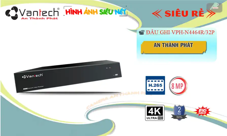 Đầu Thu Vantech VPH-N4464R/32P Đầu Thu Vantech VPH-N4464R/32P