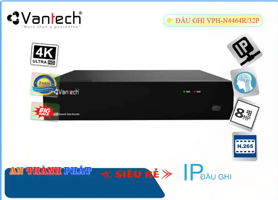 Đầu Thu Vantech VPH-N4464R/32P Đầu Thu Vantech VPH-N4464R/32P