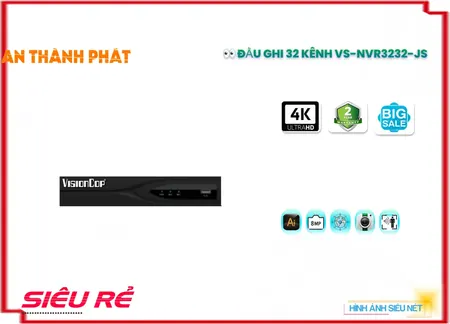 Đầu Ghi Visioncop VS-NVR3232-JS,thông số VS-NVR3232-JS, IP VS-NVR3232-JS Giá rẻ,VS NVR3232 JS,Chất Lượng