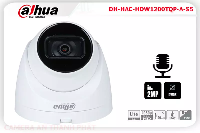 Camera quan sat dahua DH HAC HDW1200TQP A S5,DH-HAC-HDW1200TQP-A-S5 Giá Khuyến Mãi, HD Anlog DH-HAC-HDW1200TQP-A-S5 Giá