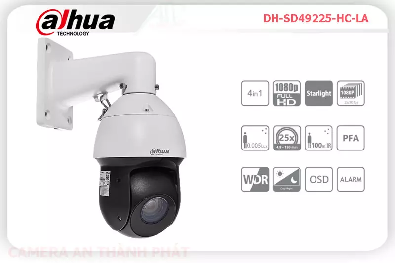 Camera speed dome DH SD49225 HC LA,DH-SD49225-HC-LA Giá Khuyến Mãi, HD Anlog DH-SD49225-HC-LA Giá rẻ,DH-SD49225-HC-LA
