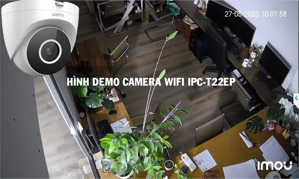 hình ảnh demo camera wifi imou IPC-T22EP