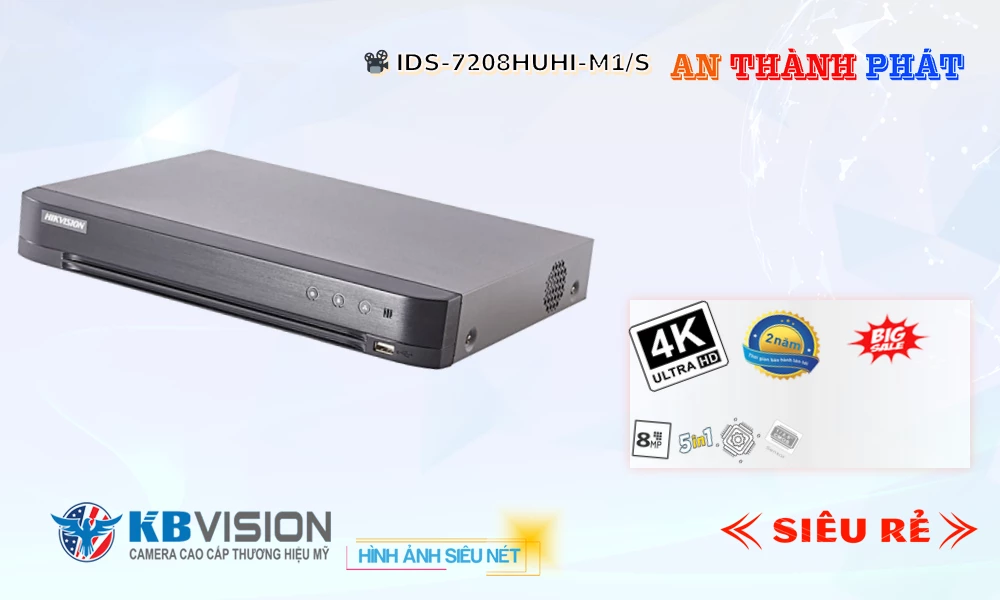 ✪ Đầu Ghi Hikvision Thiết kế Đẹp iDS-7208HUHI-M1/S ✪ Đầu Ghi Hikvision Thiết kế Đẹp iDS-7208HUHI-M1/S