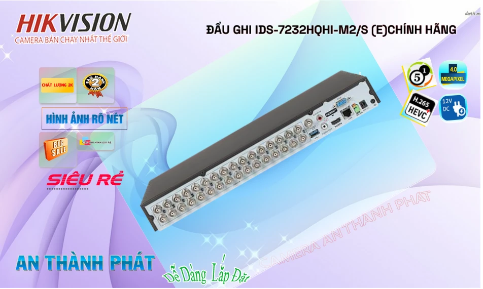 Đầu Thu KTS Hikvision iDS-7232HQHI-M2/S(E) ❇