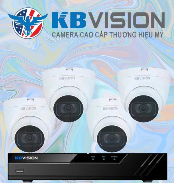 Bộ camera kbvision độ phân giải 4.0mp, uy tín, giá rẻ, chất lượng.