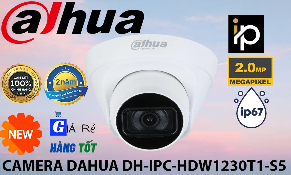 	Camera Dahua, FULL HD 1080P, IP, CMOS, 	Hồng Ngoại 30m, Chống Ngược Sáng DWDR,	Hồng Ngoại Smart IR
