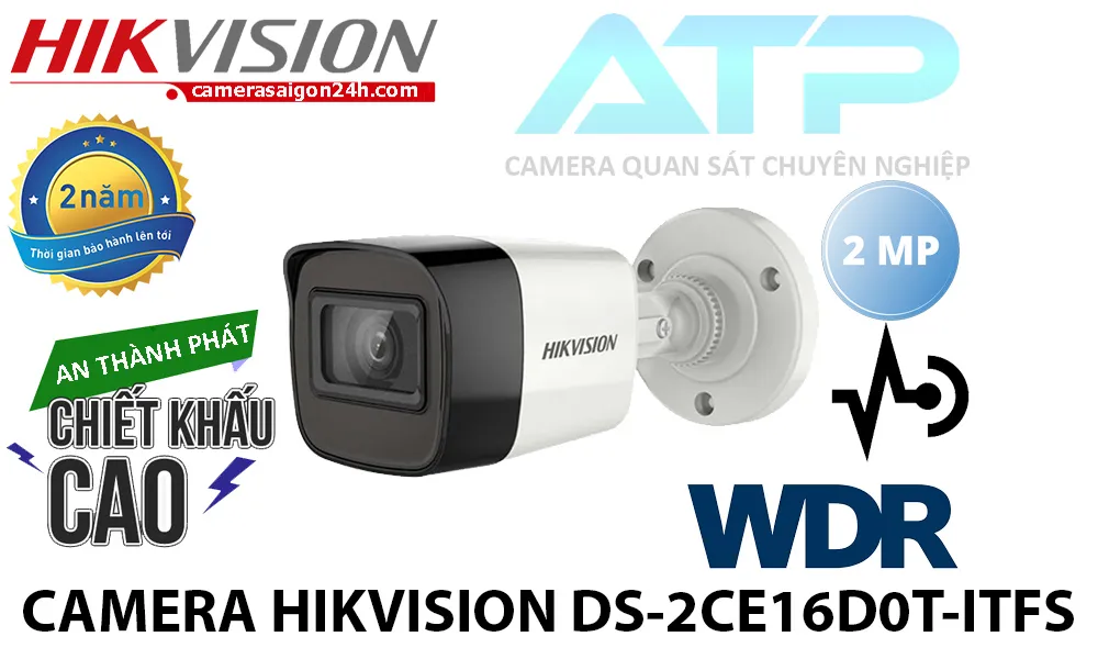 Camera Hikvision,FULL HD 1080P, AHD CVI TVI BCS,CMOS, Hồng Ngoại 30m,Chống Ngược Sáng DWDR 120db