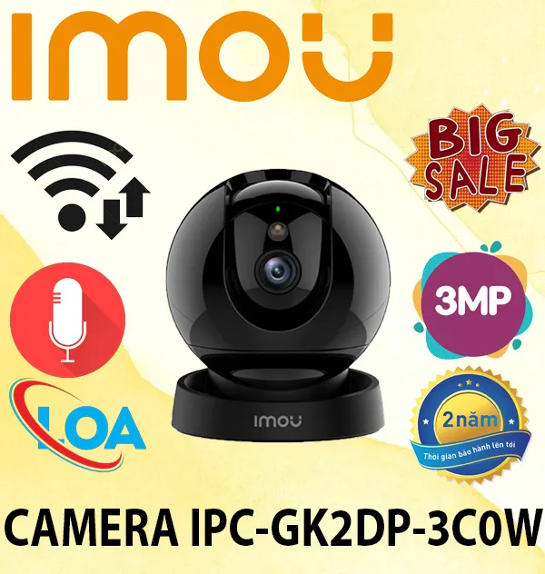 Camera imou wifi IPC-F42P hồng ngoại thông minh, 3.0MP.