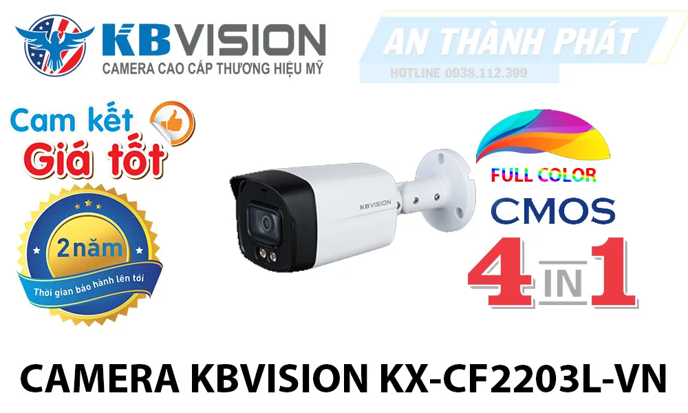 	Camera Kbvision, Ultra 2k, CMOS, Hồng Ngoại 30m, Chống Ngược Sáng DWDR 120db,Xoay 360